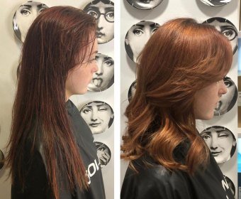 Hair Colour Before and After at Hair by Elements Hairdressers in Bishop's Stortford