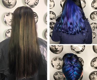 Hair Colour Before and After at Hair by Elements Hairdressers in Bishop's Stortford