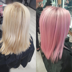 Hair Colour Before and After at Hair by Elements Hairdressers in Bishop's Stortford