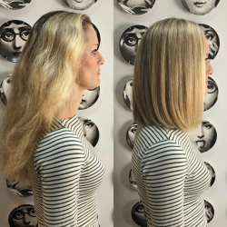 Hair Colour Before and After at Hair by Elements Hairdressers in Bishop's Stortford