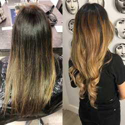 Hair Colour Before and After at Hair by Elements Hairdressers in Bishop's Stortford