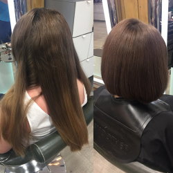 Hair Cuts Before and After at Hair by Elements Hairdressers in Bishop's Stortford