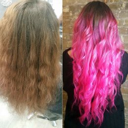 Pink-Hair-Change-at-Hair-by-Elements-Hair-Salon-Bishops-Stortford