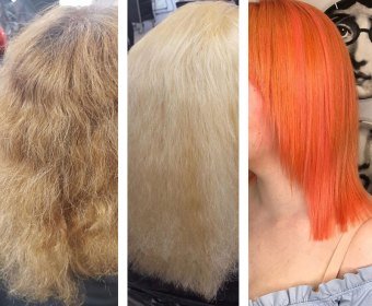 Hair Colour Correction by Elements Hairdressers in Bishop's Stortford